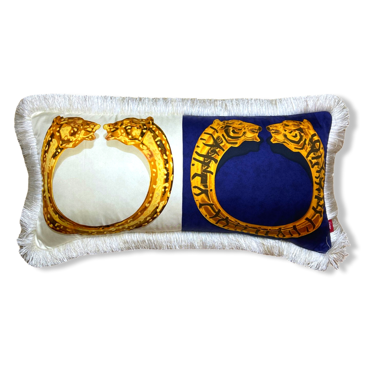 Duos de Tigre Vintage Silk Scarf Pillows 28"