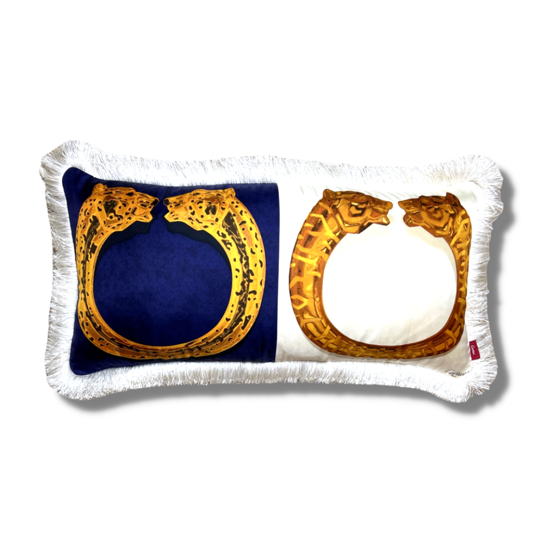 Duos de Tigre Vintage Silk Scarf Pillows 28"