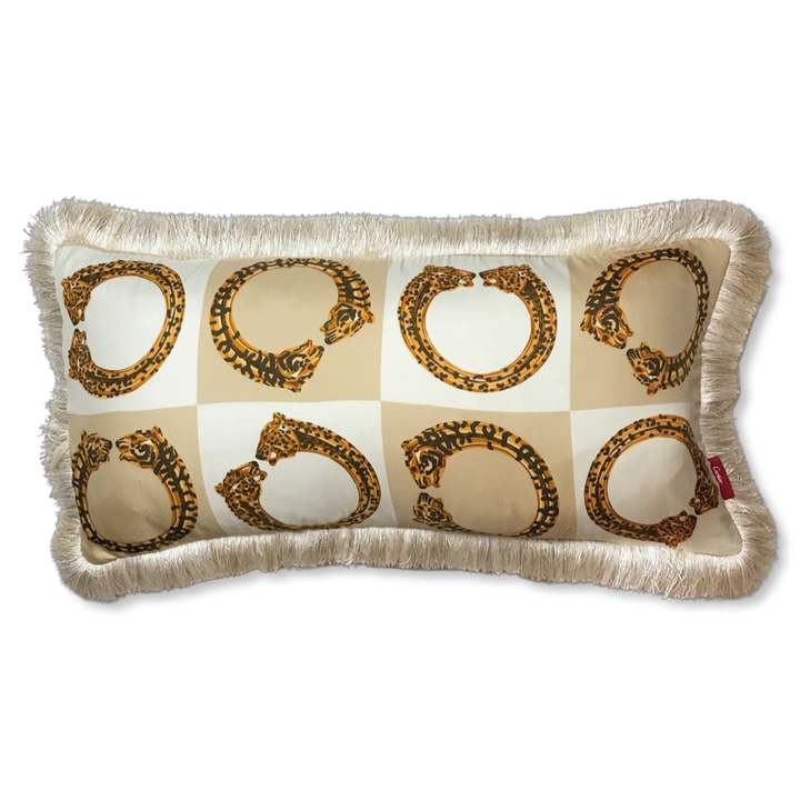 Duos de Tigres Vintage Silk Scarf Pillows 24"