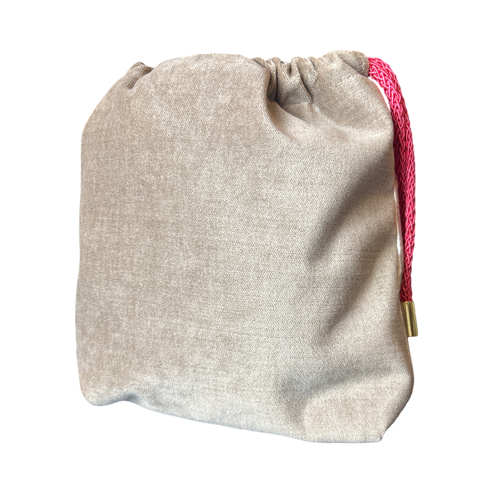 LV Malle Monogram Vintage Silk Scarf Drawstring Crossbody Bag