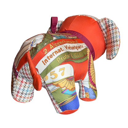 Gucci Horse Ribbons Silk Scarf Patchwork Elephant at Vintage Luxe Up
