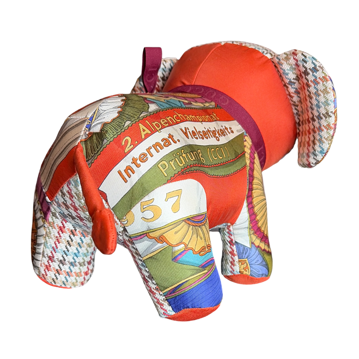 Gucci Horse Ribbons Silk Scarf Patchwork Elephant at Vintage Luxe Up