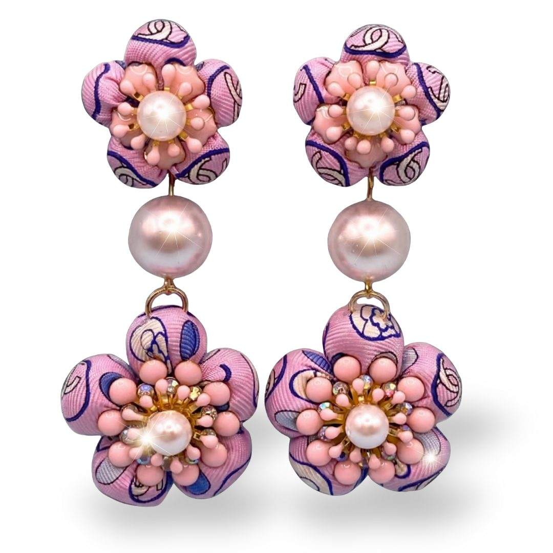 Chanel Necktie Chandelier Earrings by Flock by Wild at Vintage Luxe Up