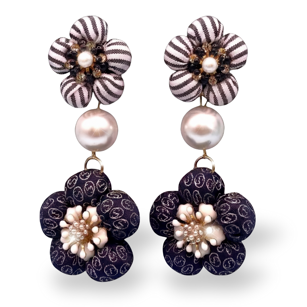 Gucci Necktie Chandelier Earrings by Flock by Wild at Vintage Luxe Up