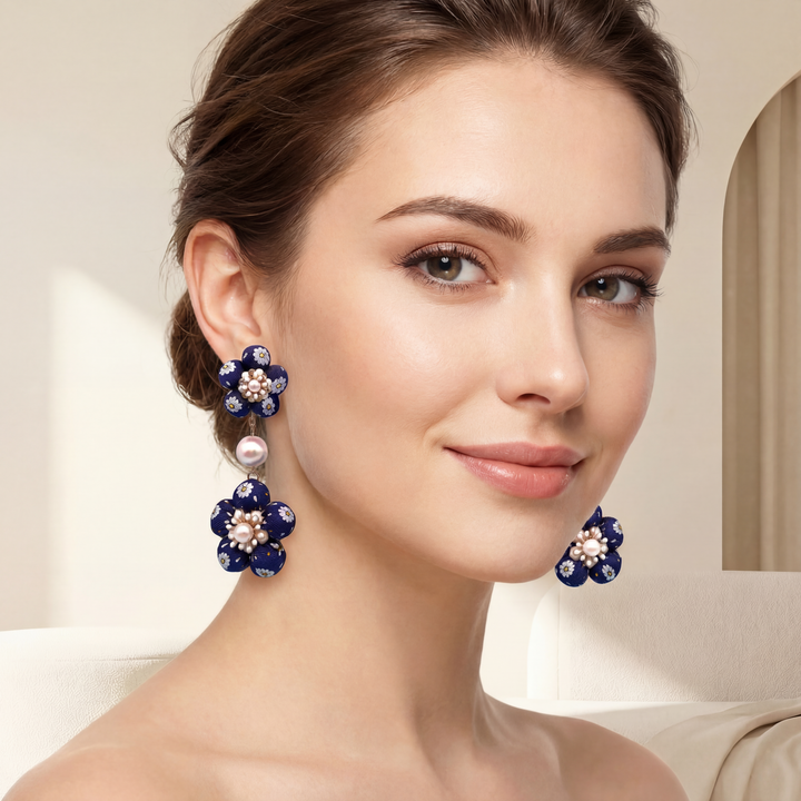 Hermes Necktie Chandelier Earrings by Flock by Wild at Vintage Luxe Up