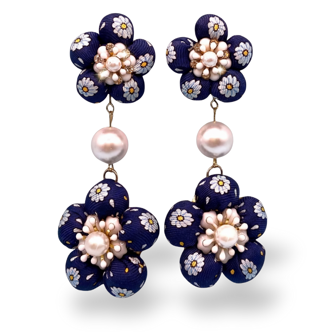 Hermes Necktie Chandelier Earrings by Flock by Wild at Vintage Luxe Up