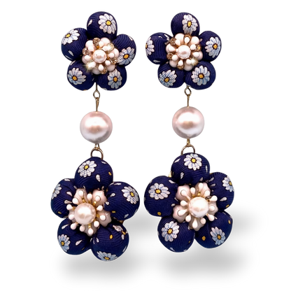 Hermes Necktie Chandelier Earrings by Flock by Wild at Vintage Luxe Up