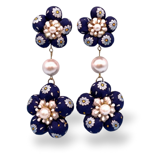 Hermes Necktie Chandelier Earrings by Flock by Wild at Vintage Luxe Up