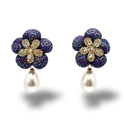 Chanel Silk Necktie Drop Earrings | Chanel Jewelry