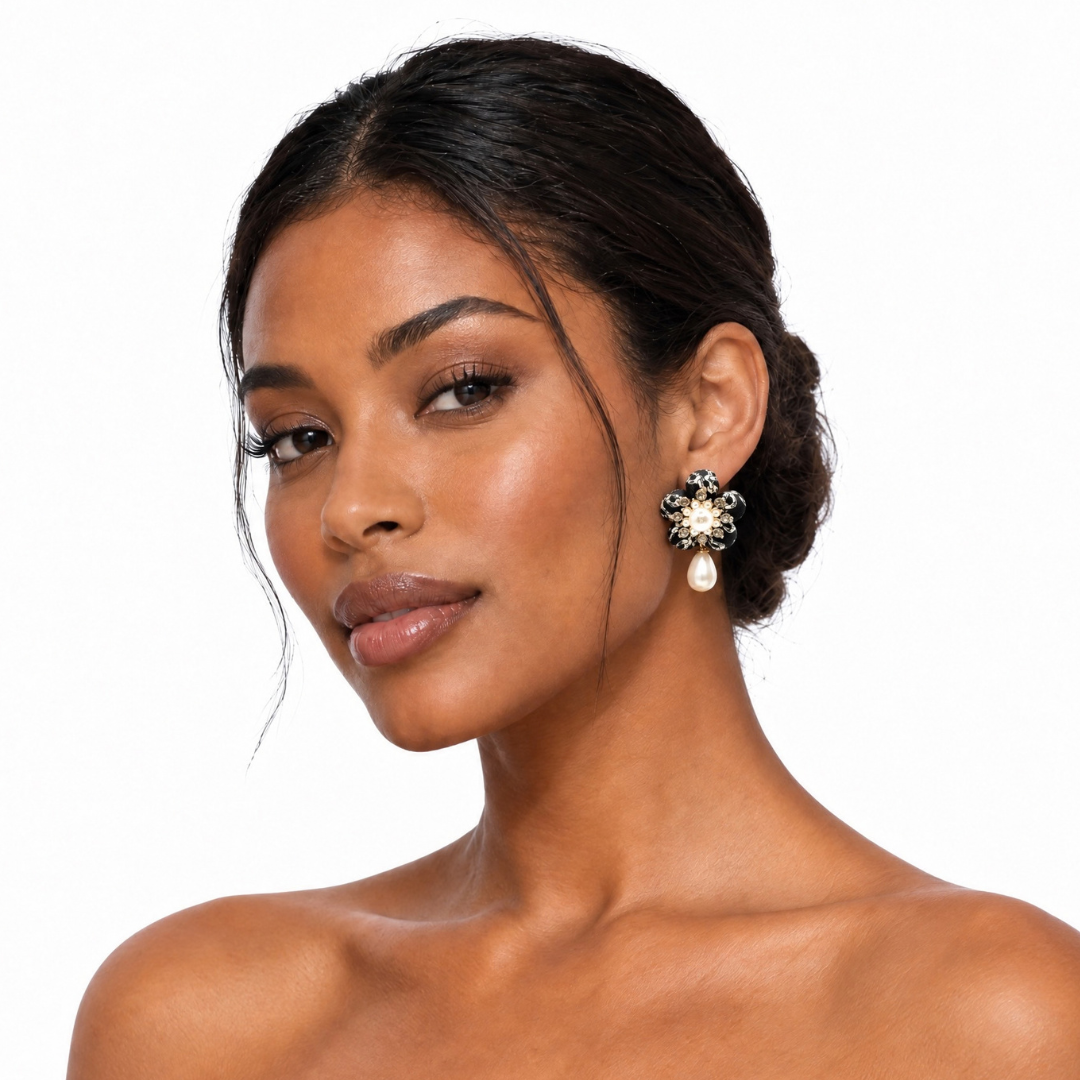 hermes black chain earrings | hermes jewelry