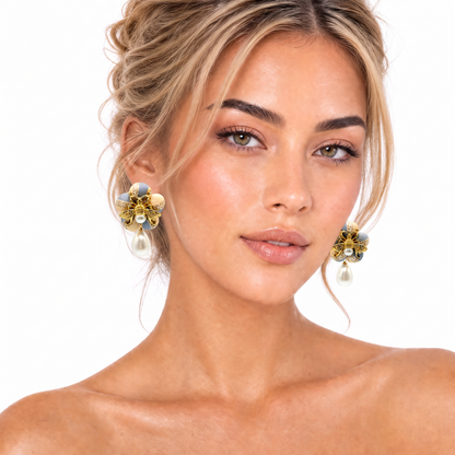 Chanel CC Bumblebee Earrings
