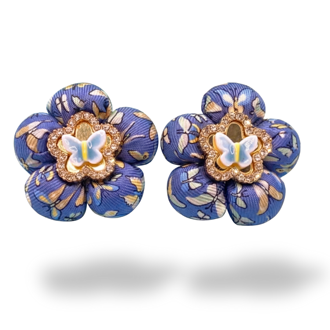 Ferragamo Necktie Earrings by Flock by Wild for Vintage Luxe Up