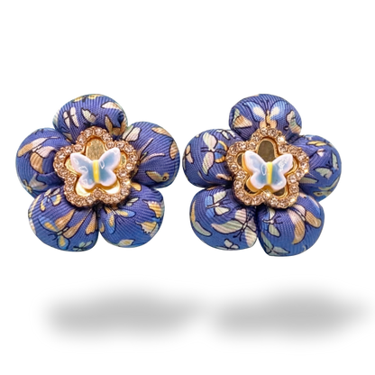 Ferragamo Necktie Earrings by Flock by Wild for Vintage Luxe Up