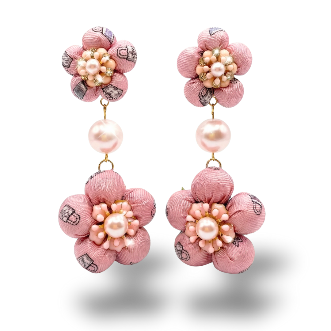 Louis Vuitton Necktie Chandelier Earrings by Flock by Wild at Vintage Luxe Up