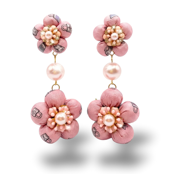 Louis Vuitton Necktie Chandelier Earrings by Flock by Wild at Vintage Luxe Up