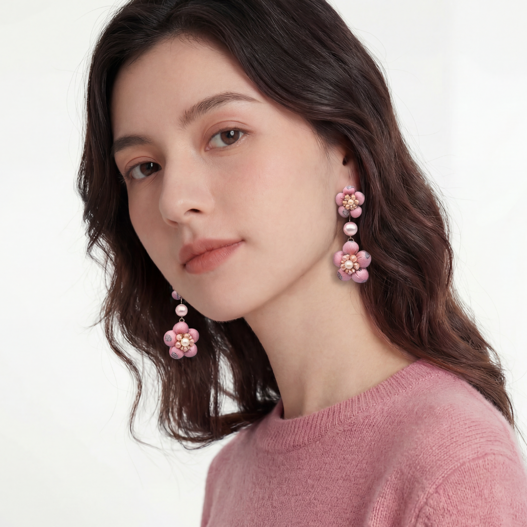 Louis Vuitton Necktie Chandelier Earrings by Flock by Wild at Vintage Luxe Up