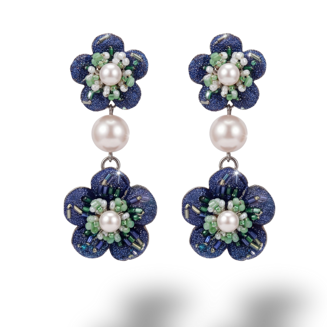Hermes Necktie Chandelier Earrings by Flock by Wild at Vintage Luxe Up