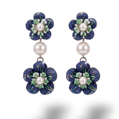 Hermes Necktie Chandelier Earrings by Flock by Wild at Vintage Luxe Up