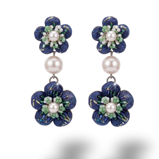 Hermes Necktie Chandelier Earrings by Flock by Wild at Vintage Luxe Up