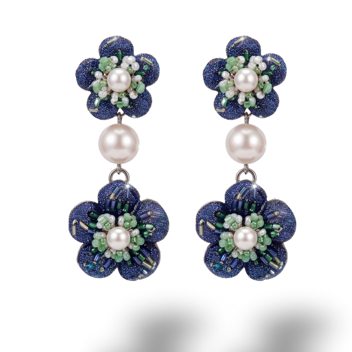 Hermes Necktie Chandelier Earrings by Flock by Wild at Vintage Luxe Up