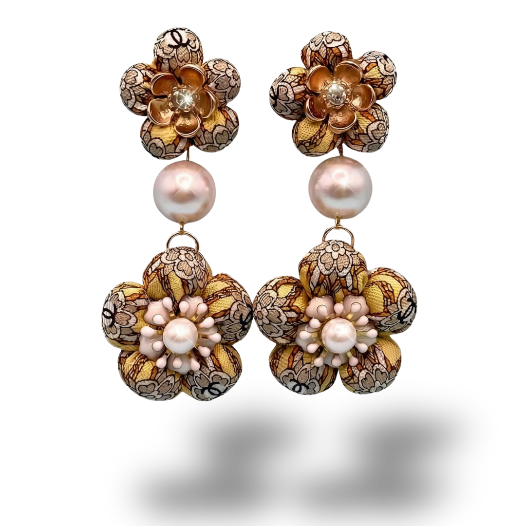 Chanel Necktie Chandelier Earrings by Flock by Wild at Vintage Luxe Up