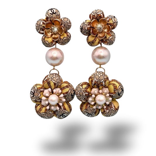 Chanel Necktie Chandelier Earrings by Flock by Wild at Vintage Luxe Up