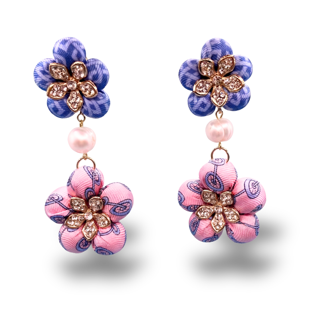 Hermes Necktie Earrings by Flock by Wild at Vintage Luxe Up