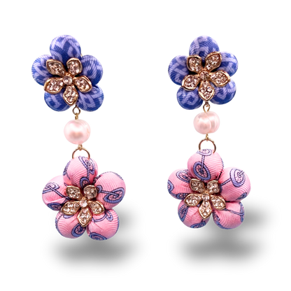 Hermes Necktie Earrings by Flock by Wild at Vintage Luxe Up