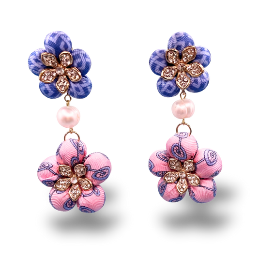 Hermes Necktie Earrings by Flock by Wild at Vintage Luxe Up