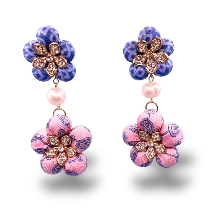 Hermes Necktie Earrings by Flock by Wild at Vintage Luxe Up