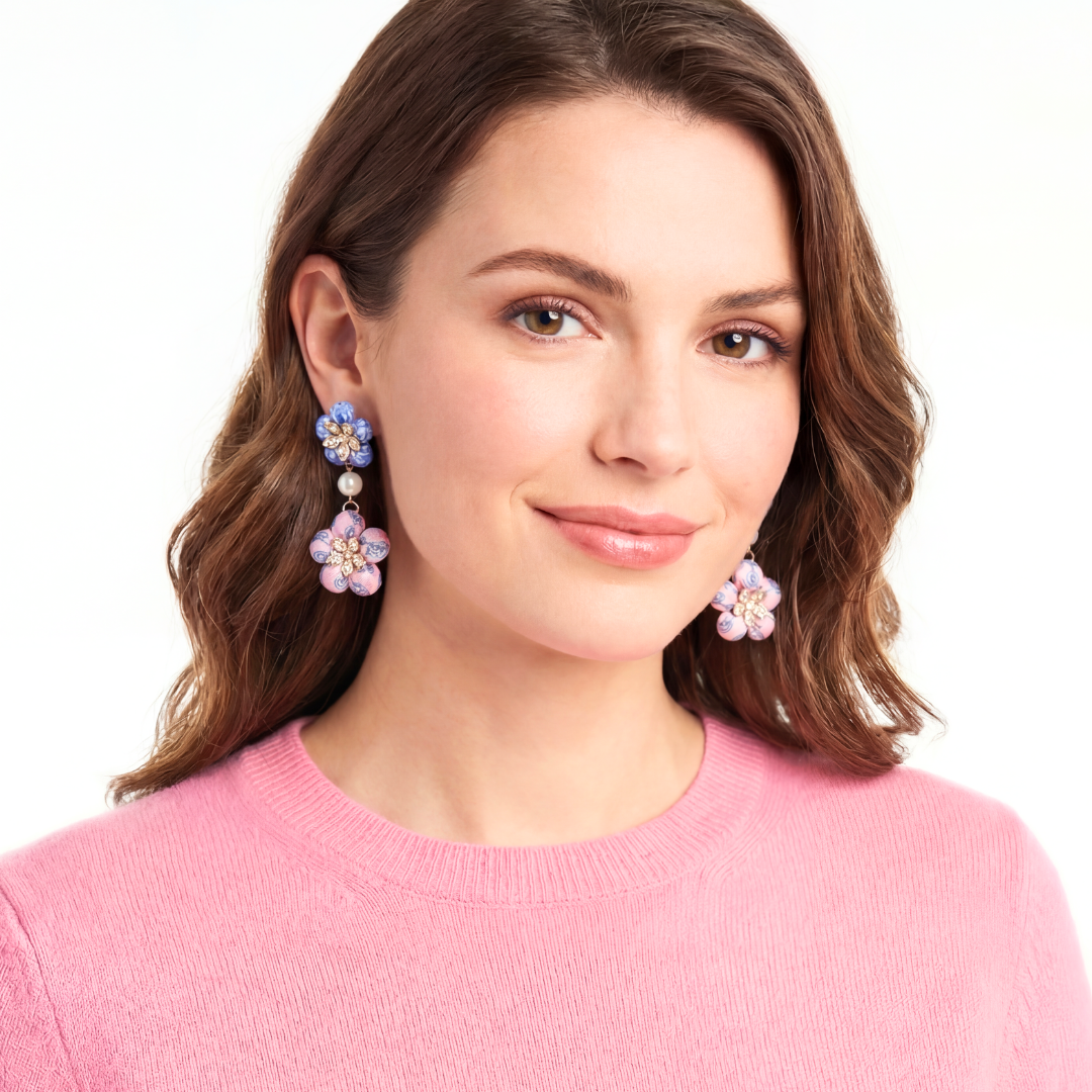 Hermes Necktie Earrings by Flock by Wild at Vintage Luxe Up