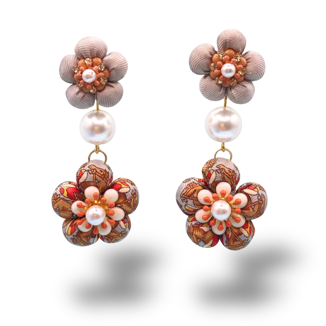 Hermes Necktie Earrings by Flock by Wild at Vintage Luxe Up