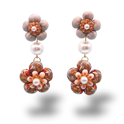 Hermes Necktie Earrings by Flock by Wild at Vintage Luxe Up