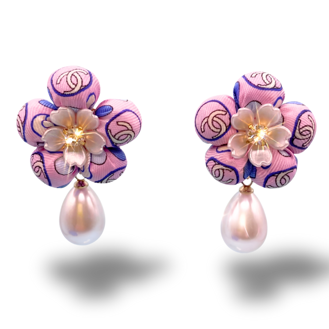 Chanel Necktie Drop Earrings by Flock by Wild at Vintage Luxe Up