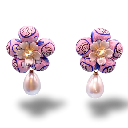 Chanel Necktie Drop Earrings by Flock by Wild at Vintage Luxe Up