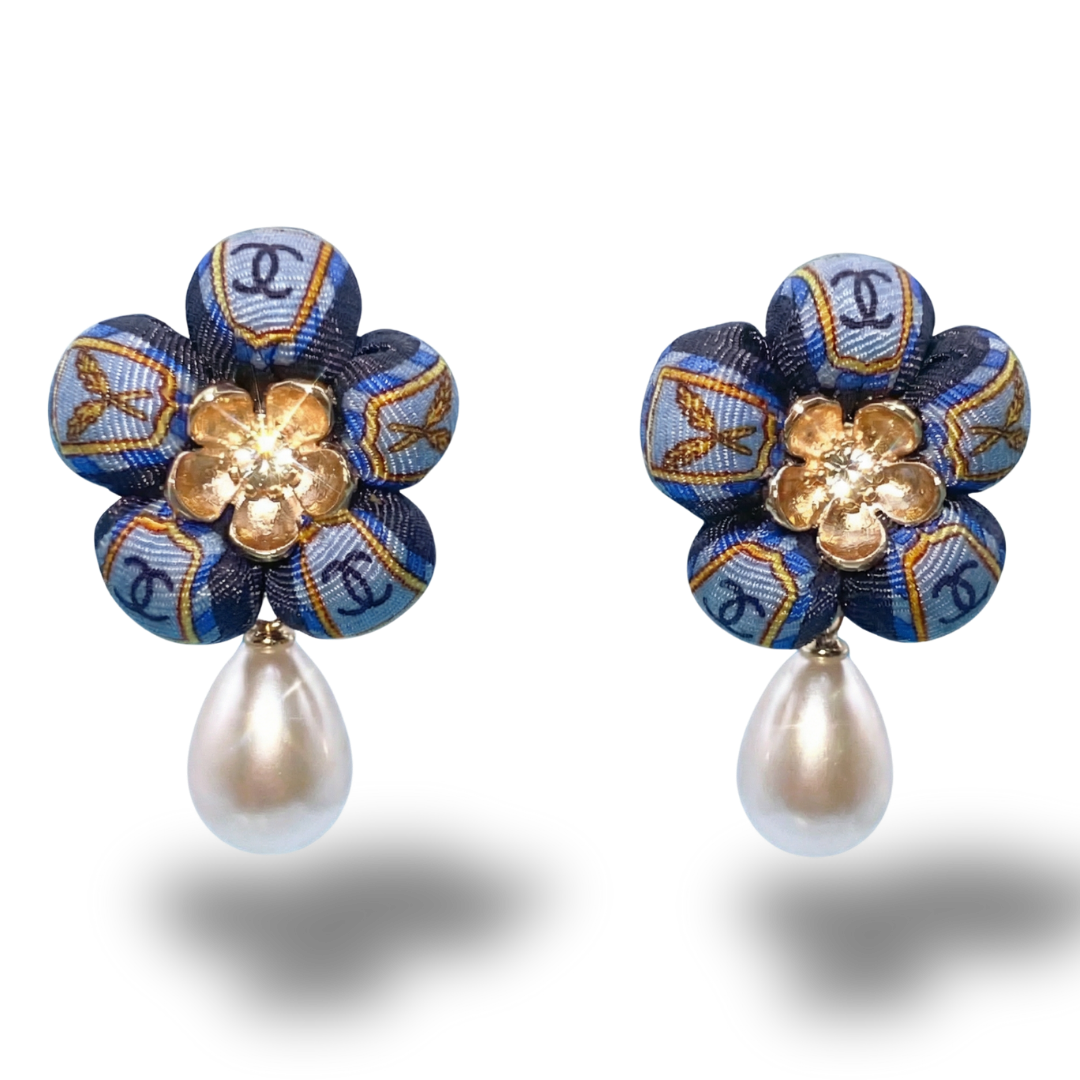 Chanel Necktie Drop Earrings by Flock by Wild at Vintage Luxe Up