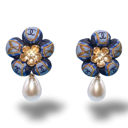 Chanel Necktie Drop Earrings by Flock by Wild at Vintage Luxe Up