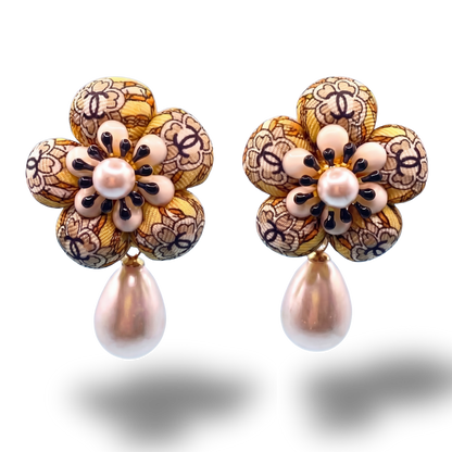 Chanel Necktie Drop Earrings by Flock by Wild at Vintage Luxe Up