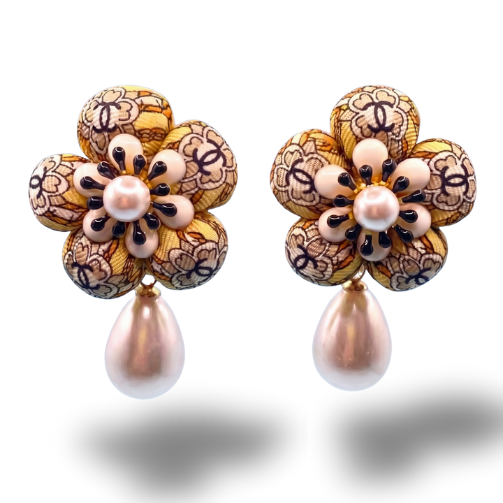 Chanel Necktie Drop Earrings by Flock by Wild at Vintage Luxe Up