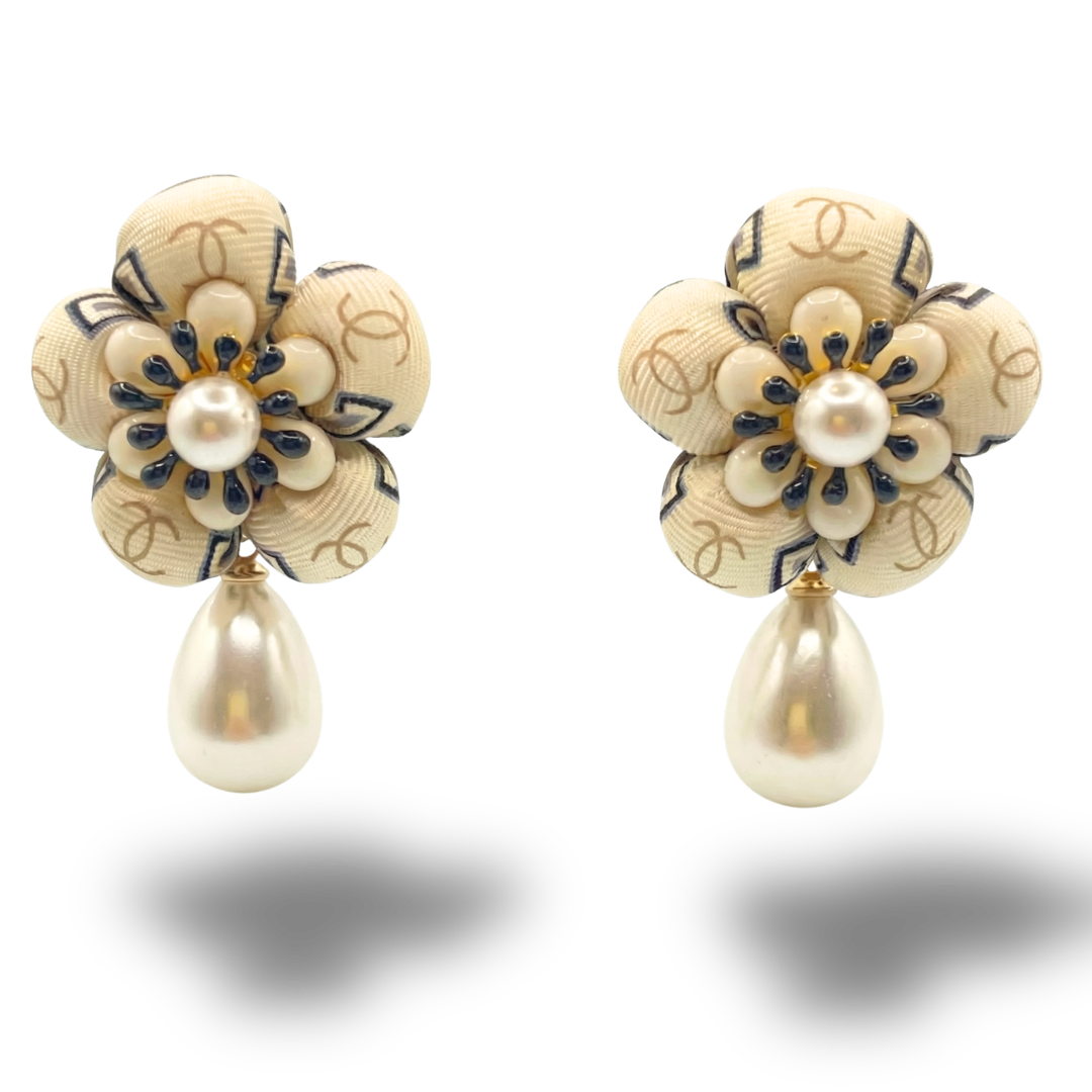 Chanel Necktie Drop Earrings by Flock by Wild at Vintage Luxe Up