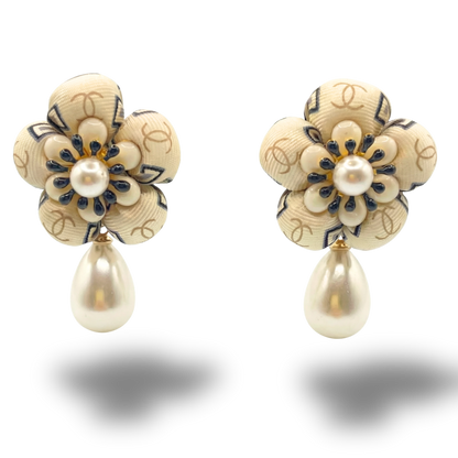 Chanel Necktie Drop Earrings by Flock by Wild at Vintage Luxe Up