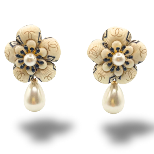 Chanel Necktie Drop Earrings by Flock by Wild at Vintage Luxe Up