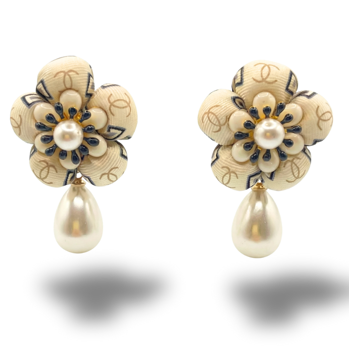 Chanel Necktie Drop Earrings by Flock by Wild at Vintage Luxe Up