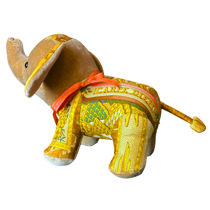 Hermes Carpe Diem Scarf Patchwork Elephant at Vintage Luxe Up