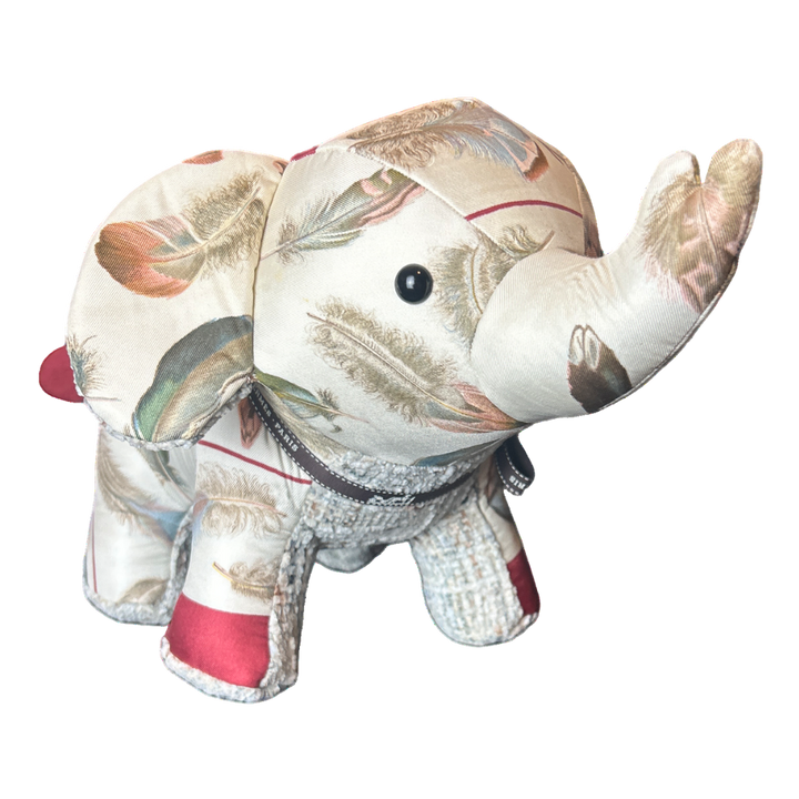 Hermes Plumes Scarf Patchwork Elephant at Vintage Luxe Up