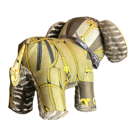 Cliquetis  Vintage Silk Scarf Lucky Elephant