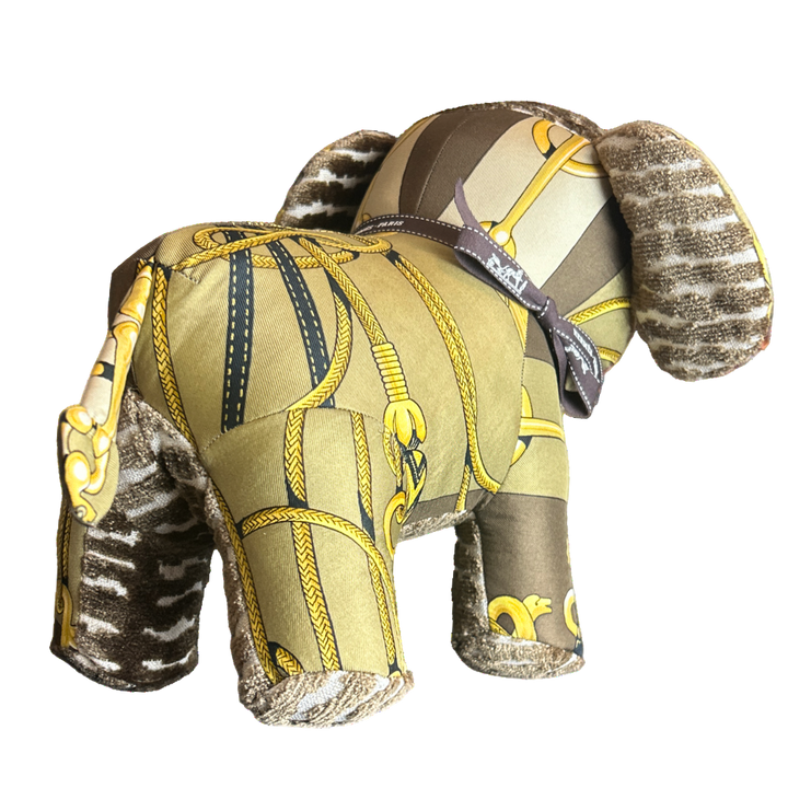 Cliquetis  Vintage Silk Scarf Lucky Elephant