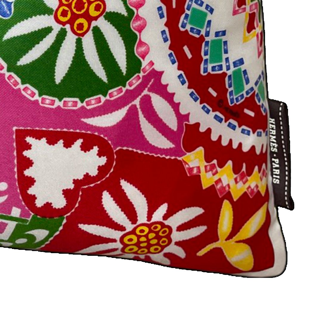 En Attendant Ulysse Silk Scarf Pillow 17"