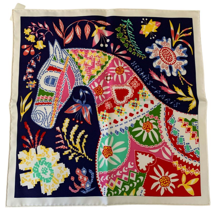 En Attendant Ulysse Silk Scarf Pillow 17"