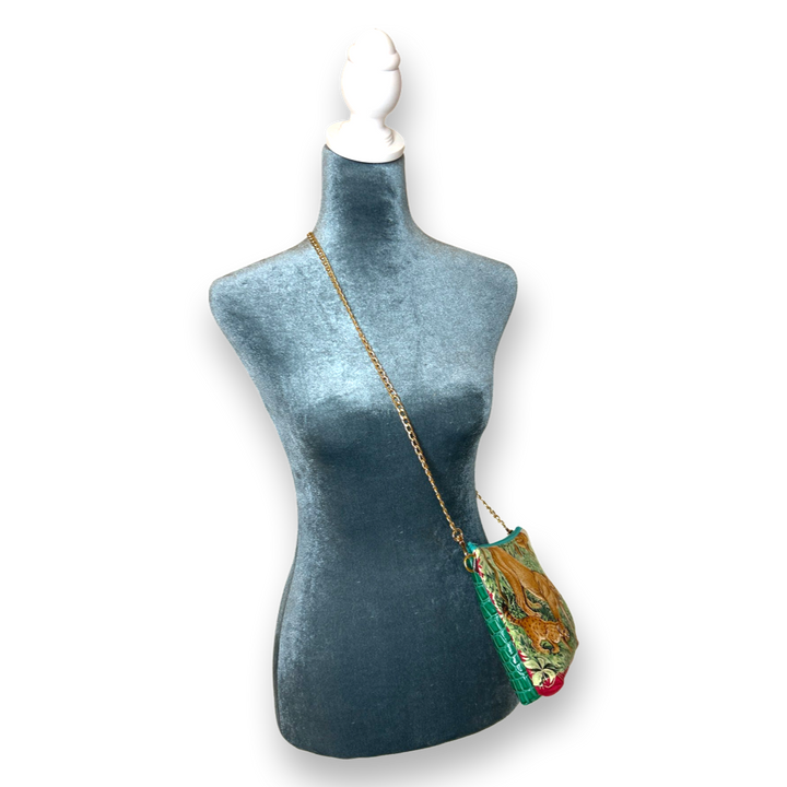 Equateur Vintage Scarf Crossbody Bag